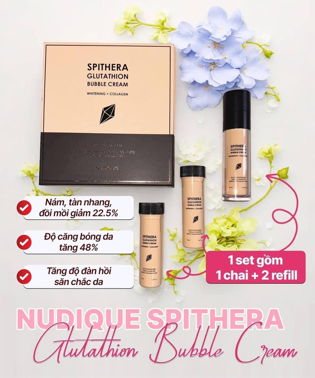 Nudique Spithera Glutathione Bubble Cream