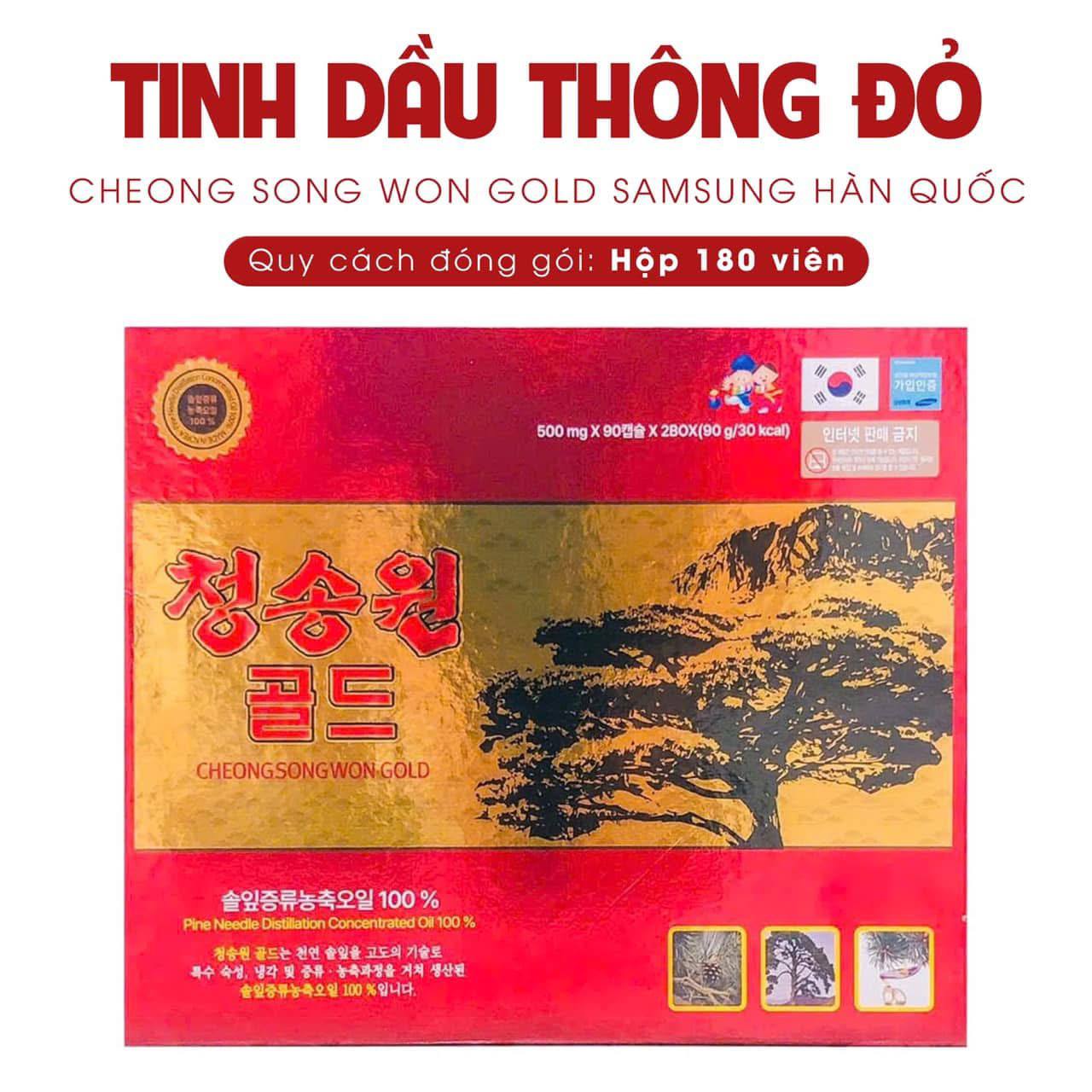 Tinh dầu Thông Đỏ Samsung Bio Pharm Cheong Song Won Gold